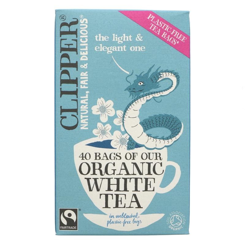 Clipper Organic White Tea 40 bag Fairhaven Wholefoods Ltd